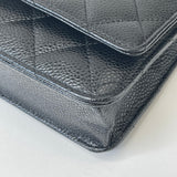 CHANEL CLASSIC WOC IN BLK CAV LEA & GHW