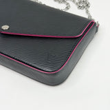 LOUIS VUITTON FELICIE POCHETTE CROSSBODY IN BLK EPI + 2 INSERTS