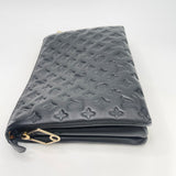 LOUIS VUITTON COUSSIN MM TWO WAY / CROSSBODY IN BLK LMBSKN & GHW