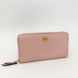 GUCCI MARMONT PINK POUDRE LEA ZIPPY WALLET