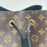 LOUIS VUITTON NEONOE MM IN MONOGRAM W BLK TRIM