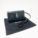 SAINT LAURENT WEST HOLLYWOOD TOY BLK GRAINED LEATHER CROSSBODY