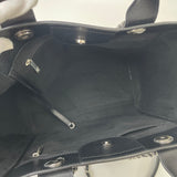 CHANEL DEAUVILLE STUDDED BLK CAVIAR LEA TOTE BAG