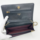 CHANEL CLASSIC WOC IN BLK CAVIAR LEA & GHW