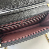 CHANEL CLASSIC WOC IN BLK CAV LEA & GHW
