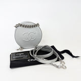 CHANEL ROUND AS EARTH CROSSBODY IN METALLIC LEA & SHW - BLuxe Boutique