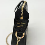 LOUIS VUITTON MINI POCHETTE ACCESSORIES IN BI-COLOR EMPREINTE LEA
