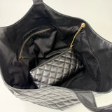 SAINT LAURENT ICARE MAXI IN BLK LMBSKIN LEA + POUCH