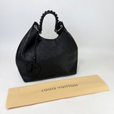 LOUIS VUITTON CARAMEL HOBO IN BLK MAHINA LEA