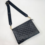 LOUIS VUITTON COUSSIN MM TWO WAY / CROSSBODY IN BLK LMBSKN & GHW