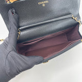 CHANEL CLASSIC WOC IN BLK CAVIAR LEA & GHW