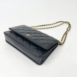 CHANEL CLASSIC WOC IN BLK CAVIAR LEA & GHW