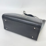 CHANEL DEAUVILLE STUDDED BLK CAVIAR LEA TOTE BAG
