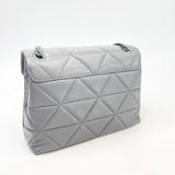 PRADA SPECTRUM IN MARBLE GREY QUILTED NAPPA LEA BAG