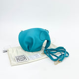 LOEWE ELEPHANT CROSSBODY IN TURQUOISE CALFSKIN LEATHER & GHW