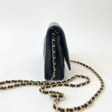 CHANEL CLASSIC WOC IN BLK CAV LEA & GHW