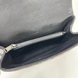 SAINT LAURENT MEDIUM COLLEGE BAG IN BLK LEA & RHW