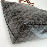 GOYARD ST LOUIS PM BLK COATED CANVAS TOTE + POUCH - BLuxe Boutique