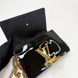 LOUIS VUITTON LOUISE PM BLK PATENT CROSSBODY BAG