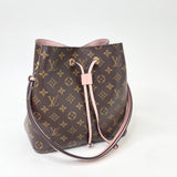 LOUIS VUITTON NEONOE MM IN MONOGRAM W PINK TRIM
