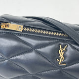 SAINT LAURENT SADE MINI TUBE IN BLK LMNSKN LEA & GHW