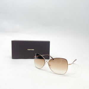 TOM FORD COLLETTE BRN GRADIENT BUTTERFLY FRAME SUNGLASSES