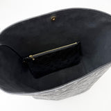 LOUIS VUITTON ALL IN GM IN BLK MONO EMPRIENTE LEA + POUCH - BLuxe Boutique