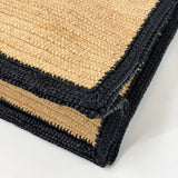SAINT LAURENT RIVE GAUCHE RAFFIA LRG TOTE