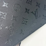 LIMITER EDITION LOUIS VUITTON x URS FISCHER BLK CANVAS ZIP POCHETTE/WRISTLET