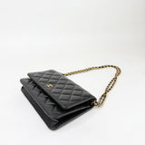 CHANEL CLASSIC WOC IN BLK CAVIAR LEA & GHW