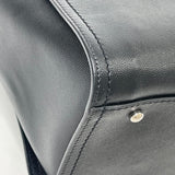 CHANEL DEAUVILLE STUDDED BLK CAVIAR LEA TOTE BAG