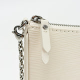 LOUIS VUITTON EASY POUCH ON STRAP CROSSBODY IN CRM EPI LEA W SHW
