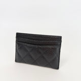 CHANEL CLASSIC CARD HOLDER IN BLK CAV LEA & GHW - BLuxe Boutique