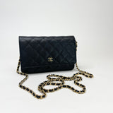 CHANEL CLASSIC WOC IN BLK CAVIAR LEA & GHW