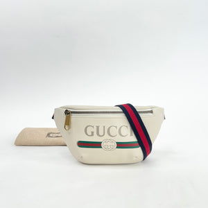 GUCCI LOGO CRM LEA BELT BAG/ CROSSBODY