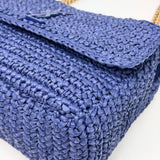 SAINT LAURENT MEDIUM NIKI IN PURPLE RAFFIA - BLuxe Boutique