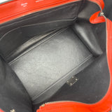 CELINE TRAPEZE RED/ORANGE LEA 2 WAY TOTE