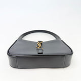 SAINT LAURENT LE 5 A 7 MINI IN BLK BOX CALF LEA & GHW - BLuxe Boutique