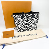 LIMITED EDITION LOUIS VUITTON x URS FISHCER TUFTED BLK VELVET MONO NEVERFULL MM