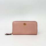 GUCCI MARMONT PINK POUDRE LEA ZIPPY WALLET