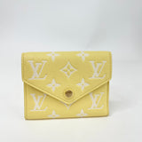 LIMITED EDITION LOUIS VUITTON WALLET IN YELLOW MONO EMPREINTE LEA