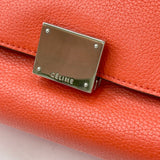 CELINE TRAPEZE RED/ORANGE LEA 2 WAY TOTE