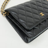 CHANEL CLASSIC WOC IN BLK CAVIAR LEA & GHW