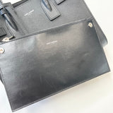 SAINT LAURENT BLK LEA & SHW BABY SAC DE JOUR 2 WAY TOTE