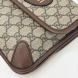GUCCI NEO SUPREME CANVAS DOUBLE FLAP MESSENGER - BLuxe Boutique