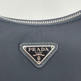 PRADA RE EDITION 2005 CROSSBODY IN BLK NYLON & SHW