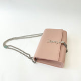 SAINT LAURENT KATE TASSEL IN LT PINK SMOOTH LEA & SHW
