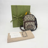 GUCCI NEO GG SUPREME CANVAS TOP HANDLE CROSSBODY