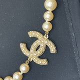 CHANEL 100 ANNIVERSARY PEARL & PALE GOLD CHOKER NECKLACE