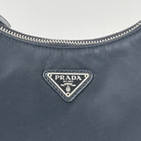 PRADA RE EDITION 2005 CROSSBODY IN BLK NYLON & SHW